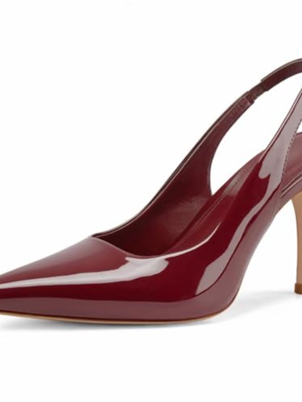Slingback Heels Pointed Toe Stiletto Closed Toe Pumps Slip On High Heels